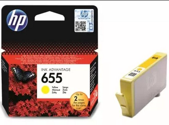 Картриджи HP 655 Y CZ112AE BHK желтый (yellow) купить,NaN