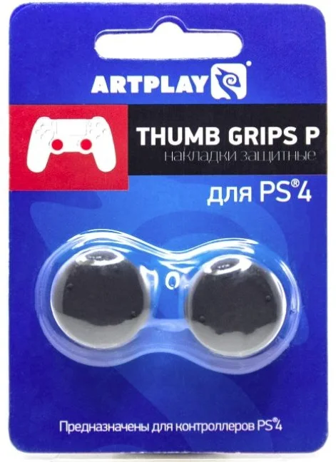 Накладки Artplays Thumb Grips для PS4 высокие-вогнутые 2 шт черные
