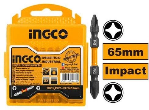 INGCO набор бит SDBIM21PH233 10 шт купить,0