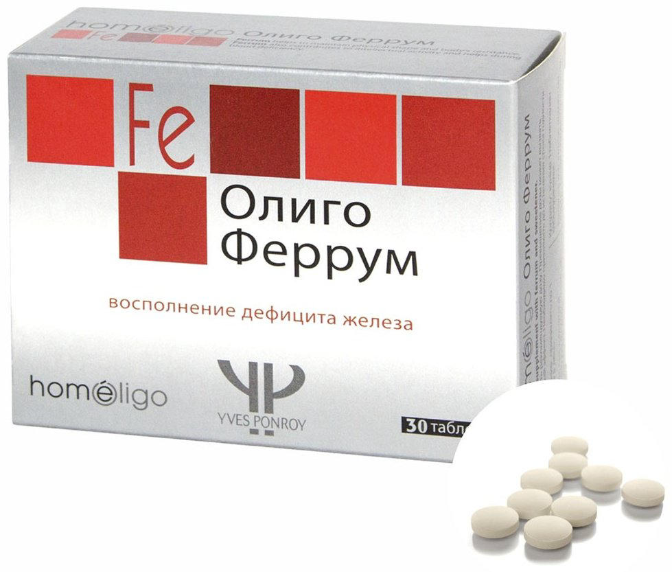 Yves Ponroy Олиго Феррум таблетки 30 шт купить,NaN