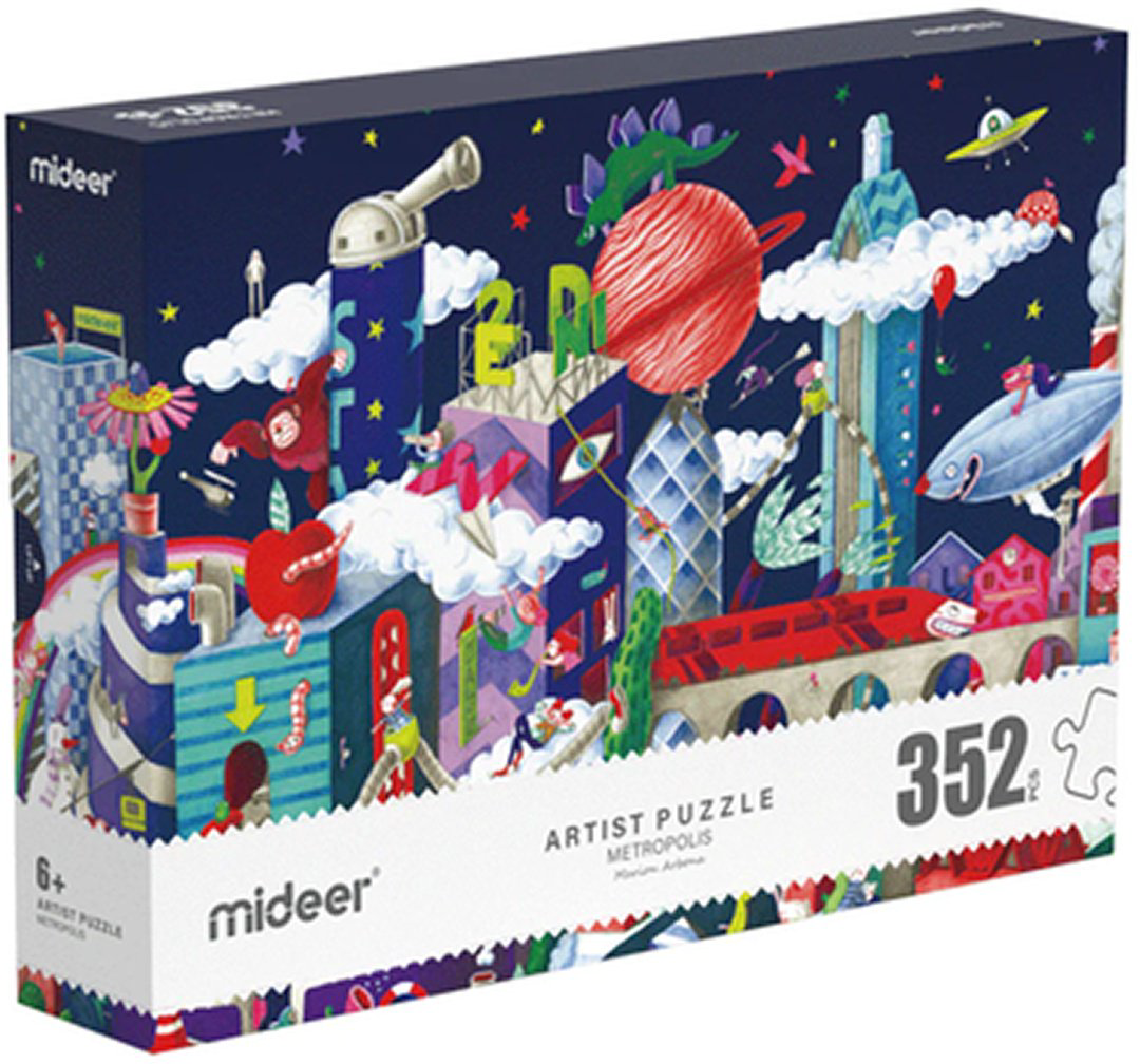 Mideer Пазл «Мегаполис» – 352 элемента MD3178