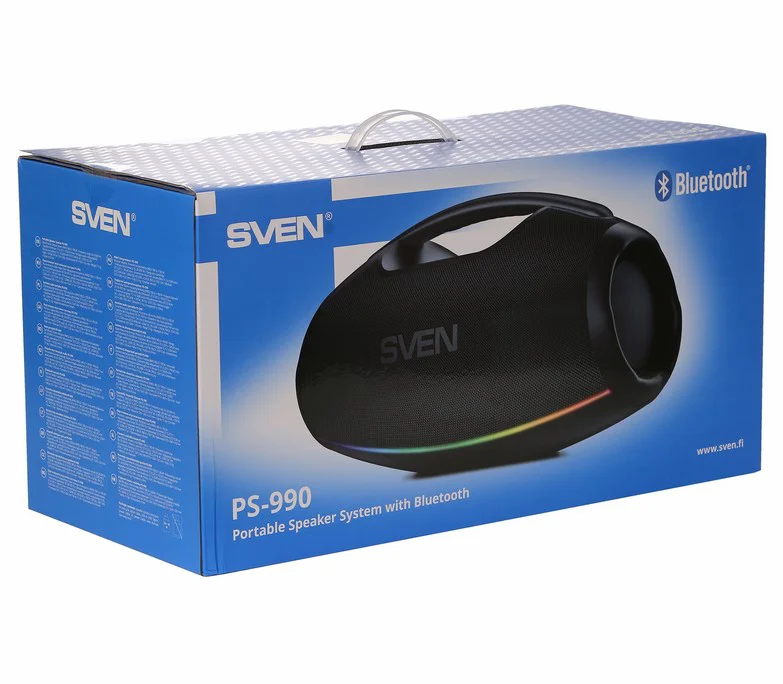 Колонка портативная Sven PS-990 Black - ForteMarket Колонка портативная Sven PS-990 Black купить,121090
