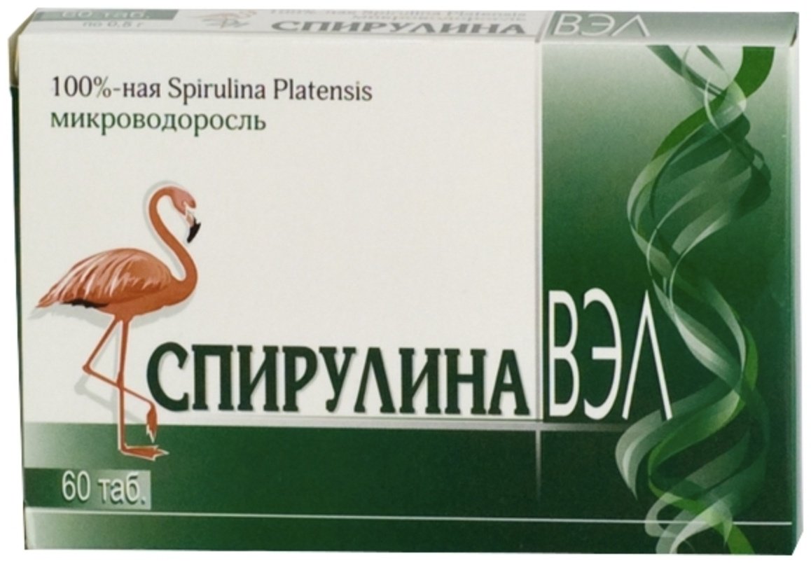 В-МИН ООО Спирулина-Вэл 500мг N60