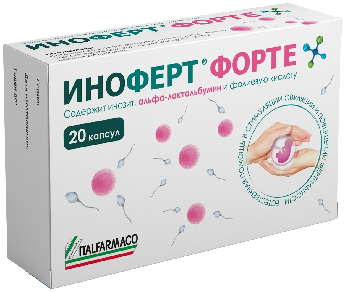 Italfarmaco S.p.A. Иноферт форте капсулы 20 шт купить,NaN