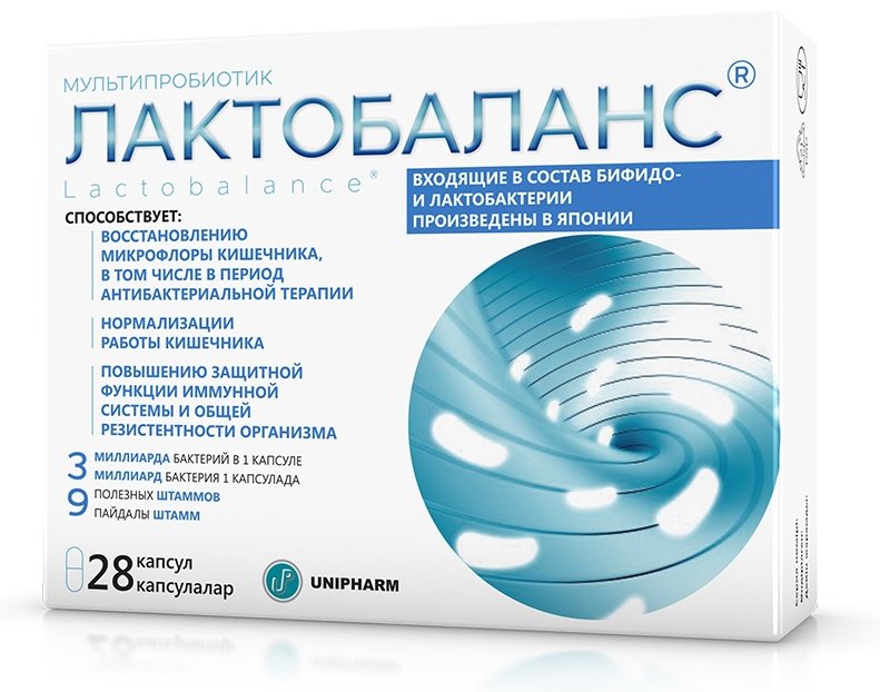 Unipharm Inc Лактобаланс 378 мг капсулы 28 шт