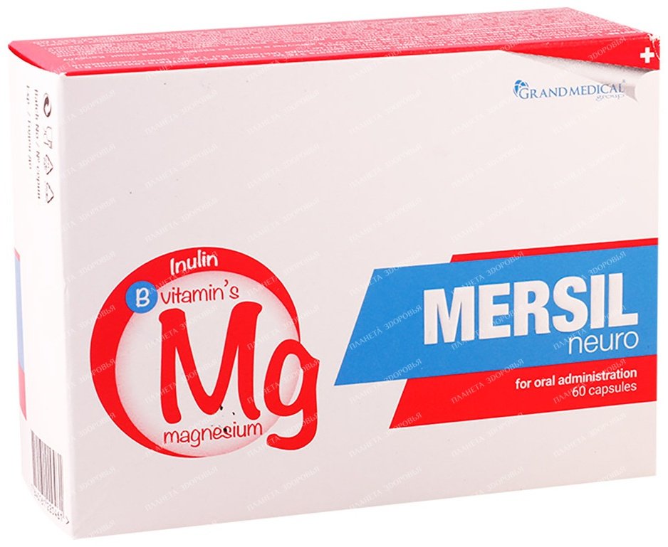Grand Medical Poland Sp. Z o.o. Мерсил невро капсулы 60 шт