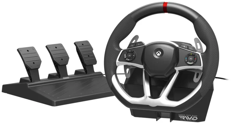 Игровой руль Hori Force Feedback Racing Wheel DLX черный