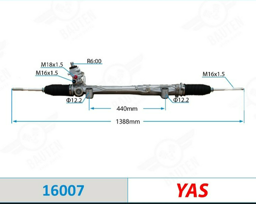 Рулевая рейка YAS гидравлическая 16007 левый руль