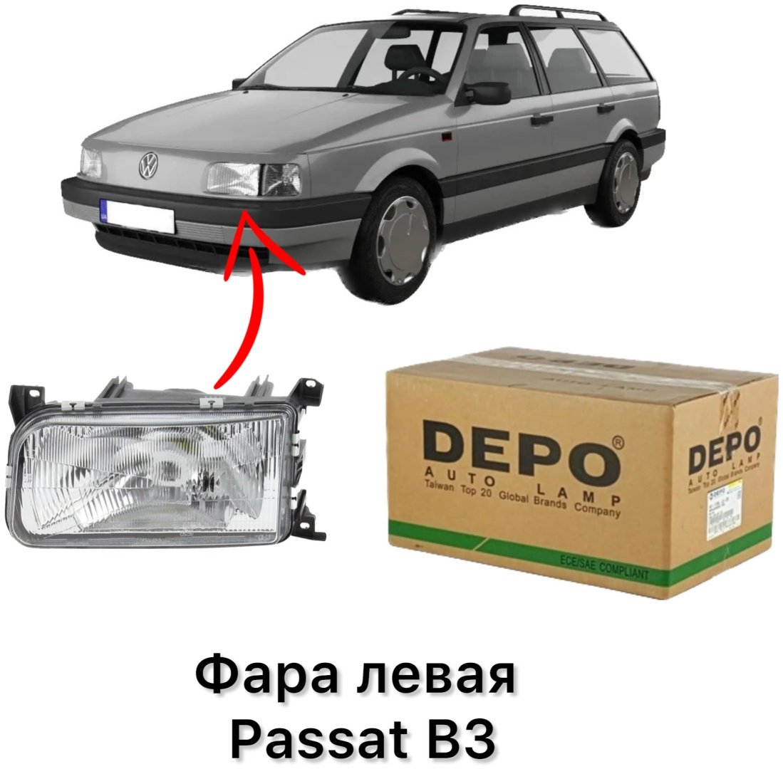DEPO блок фара 441-1109L-LD-E купить,NaN