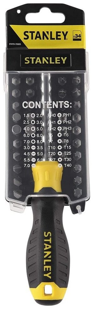 STANLEY отвертка с насадками STHT0-70885, 34 шт.