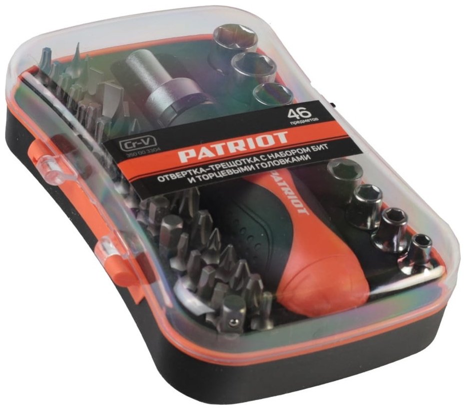 Patriot отвертка с насадками 350003304 набор из 46 купить,0