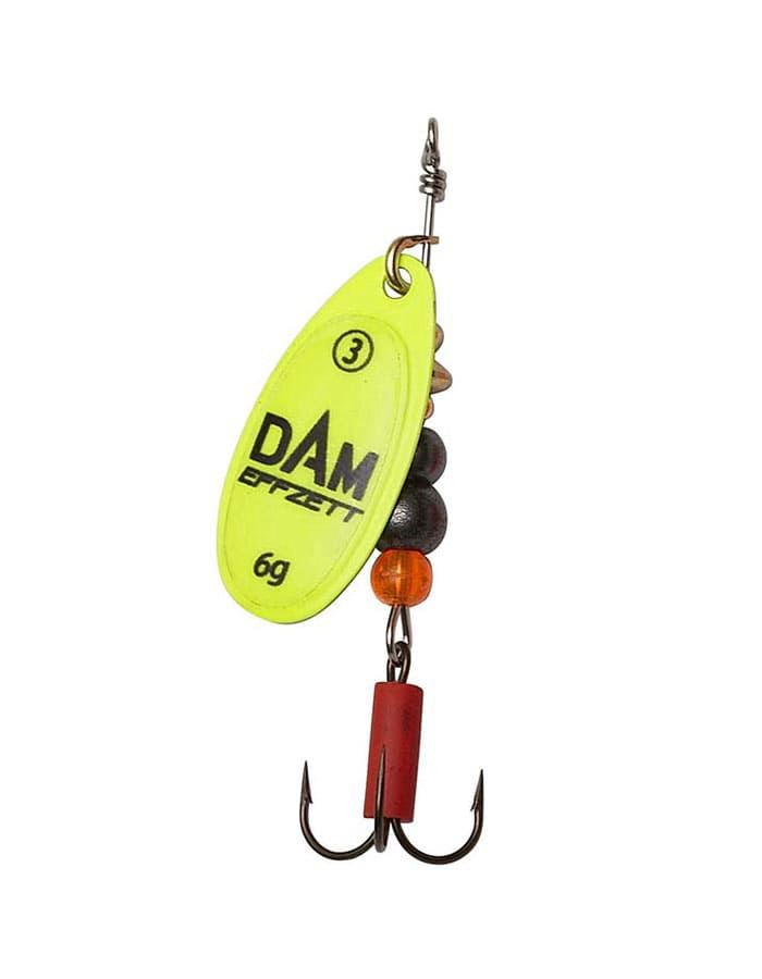 Блесна DAM Effzett Fluo Spinner №2 4гр Yellow купить,NaN