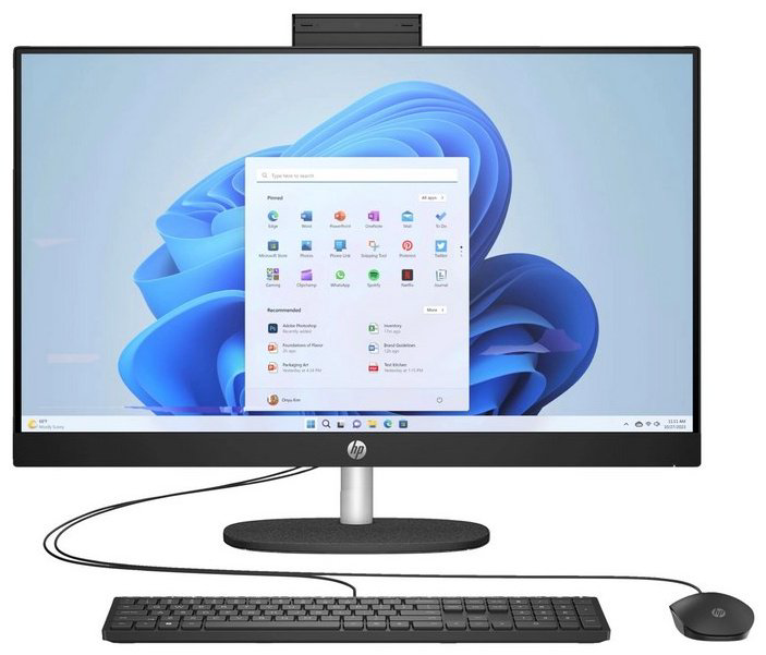 Моноблок HP All-in-One 27-cr0033ci 7Y0F2EA черный купить,NaN