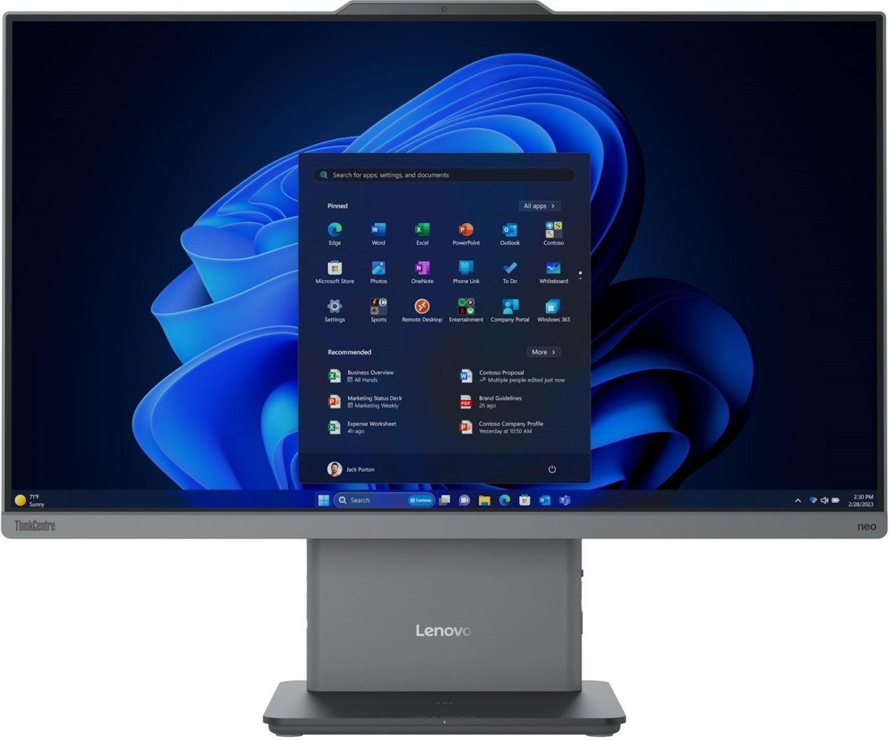 Моноблок Lenovo ThinkCentre Neo 50a G5 12SB000XRU серый