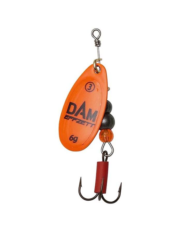 Блесна DAM Effzett Fluo Spinner №3 6гр Orange купить,NaN