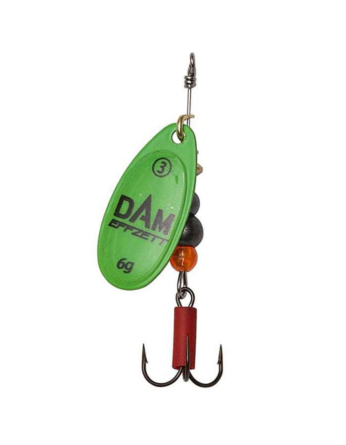 Блесна DAM Effzett Fluo Spinner №2 4гр Green купить,NaN