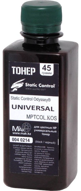 Тонер Static Control MPTCOL.KOS.45g (0040214) черный