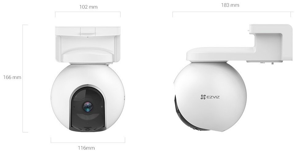 EZVIZ камера видеонаблюдения EB8 4G CS-EB8-R100-1K3FL4GA, 3 Мпикс расширение 2048x1536 купить,NaN