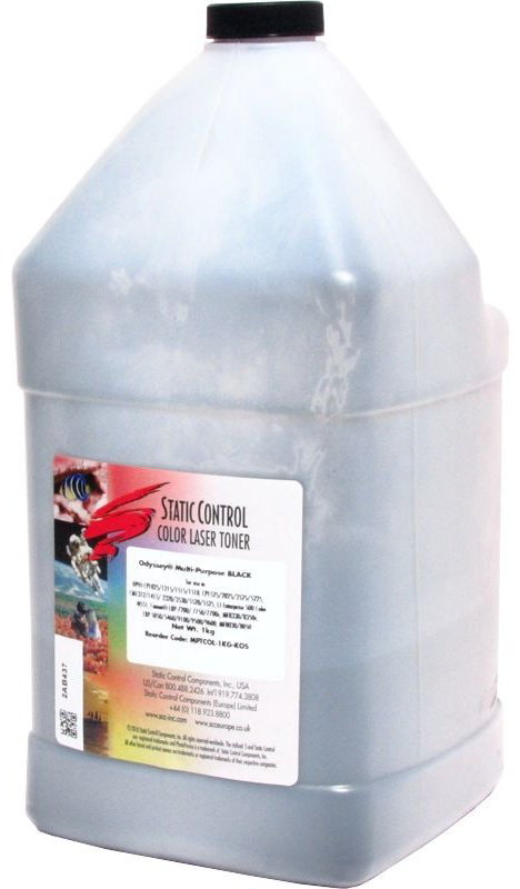 Тонер Static Control TRMPTCOL-1KG-K (0040186) черный