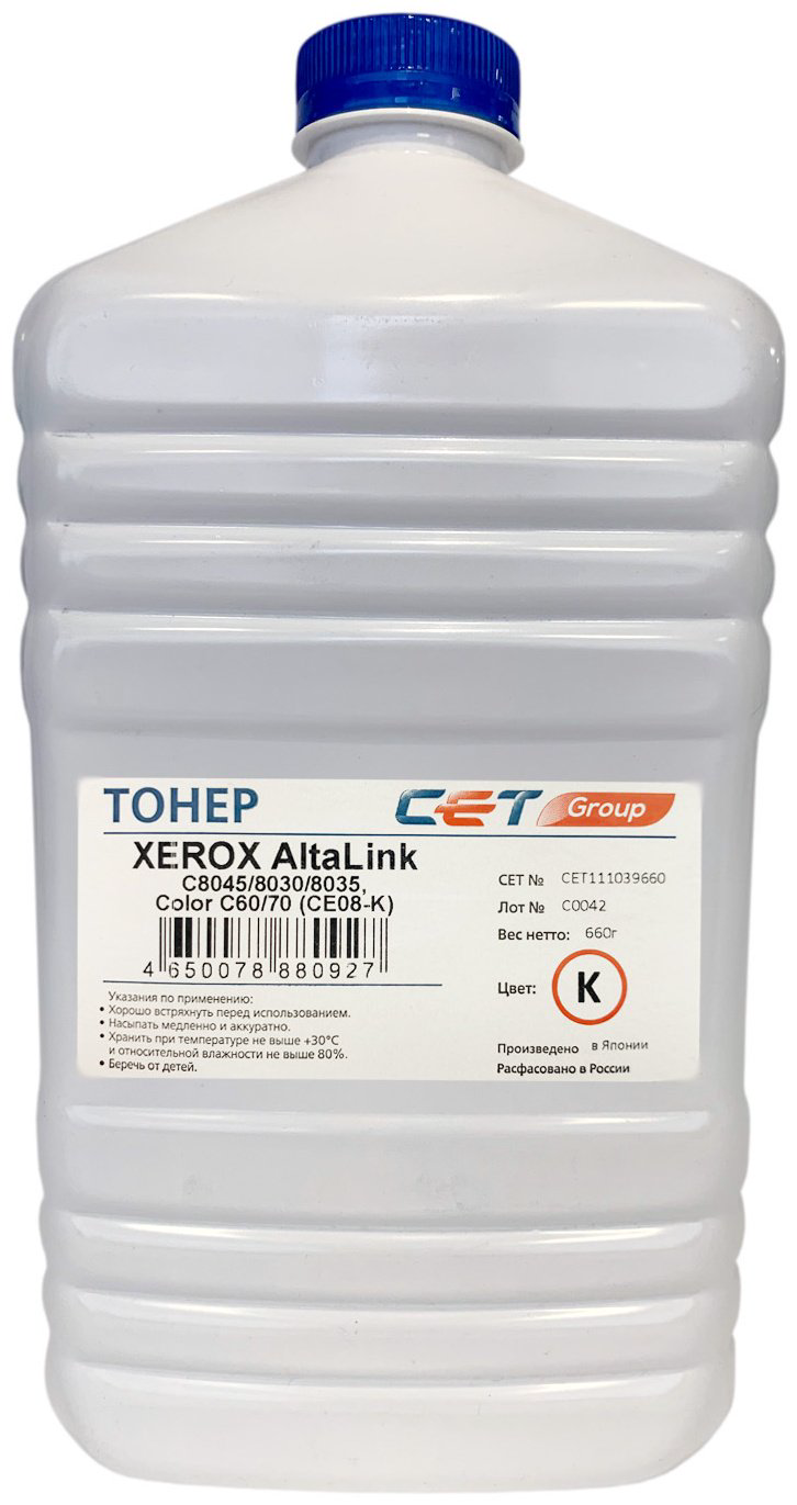 Тонер CET CET111039660 черный