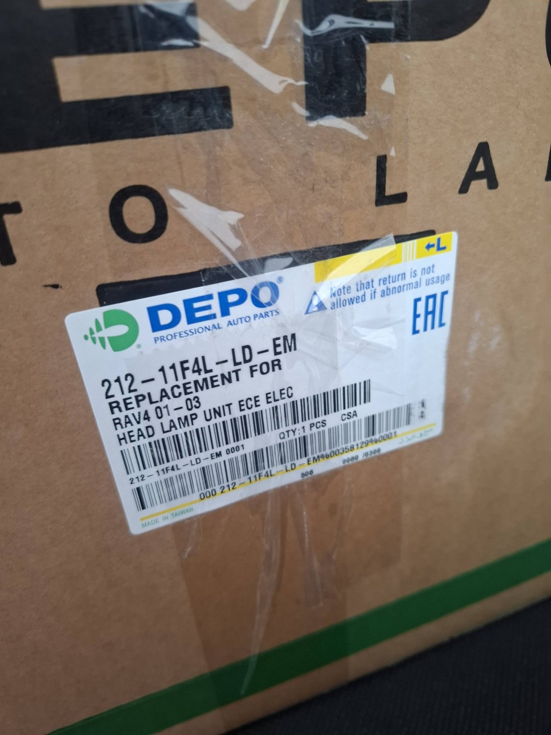 DEPO блок фара 212-11F4L-LD-EM купить,NaN