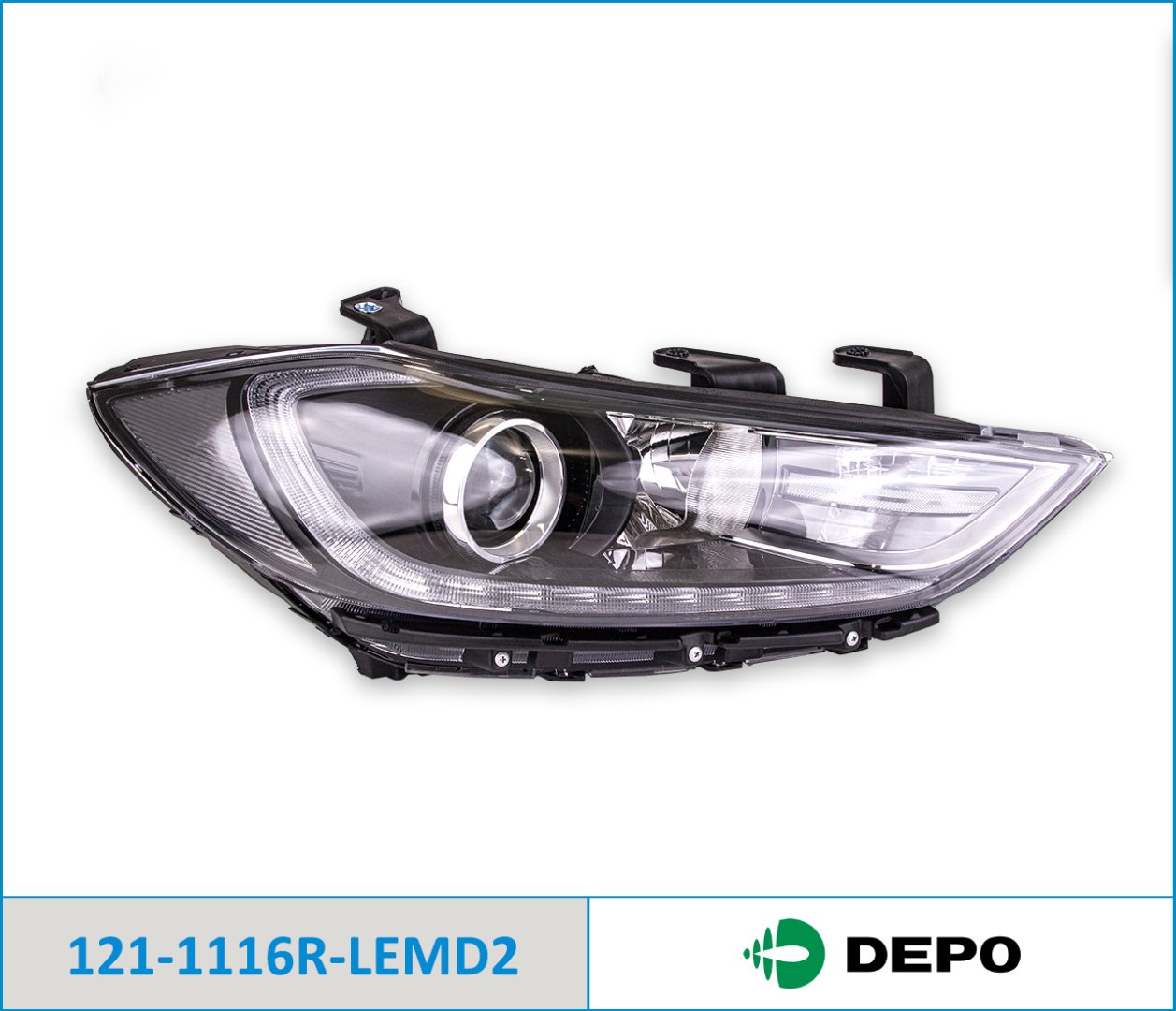 DEPO блок фара 1211116RLEMD2