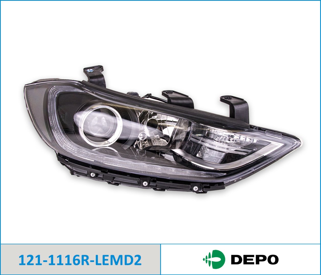 DEPO блок фара 1211116RLEMD2