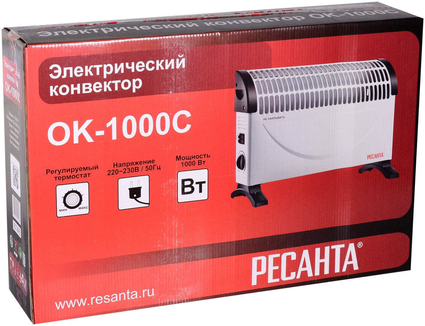 Конвектор Ресанта ОК-1000С белый - ForteMarket Конвектор Ресанта ОК-1000С белый купить,13190