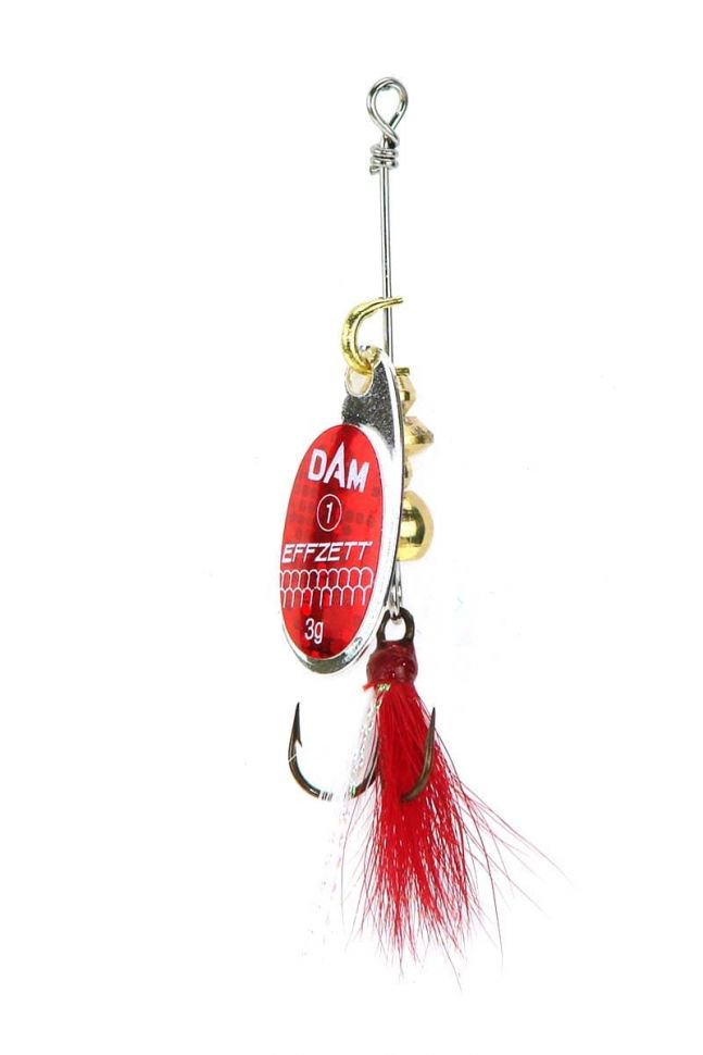 Блесна DAM Effzett Standard Dressed Spinner №1 3гр Reflex red купить,NaN