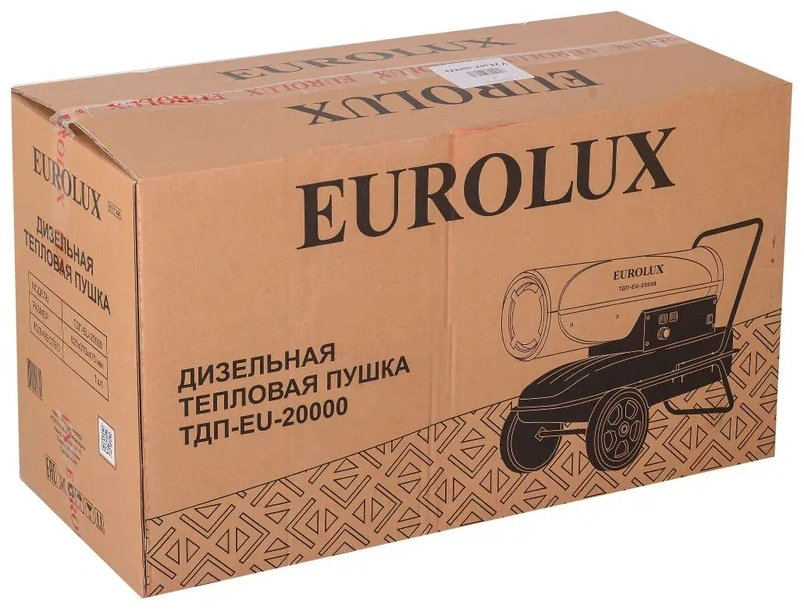 Тепловая дизельная пушка Eurolux ТДП-EU-20000 67/1/44, 20 кВт купить,NaN