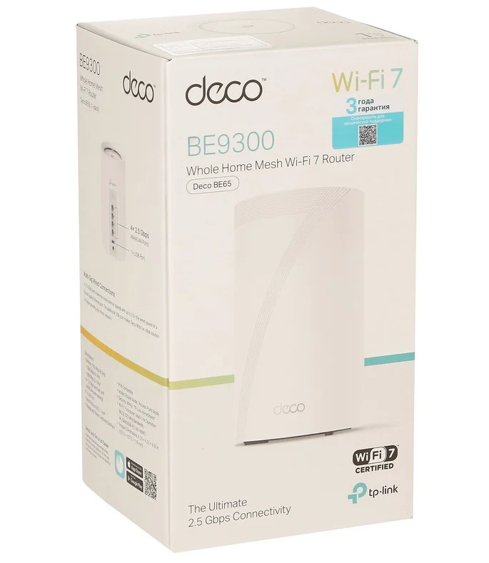 Беспроводная MESH-система TP-Link Deco BE65 1-pack DECO BE65 EU/2.0 белая купить,NaN