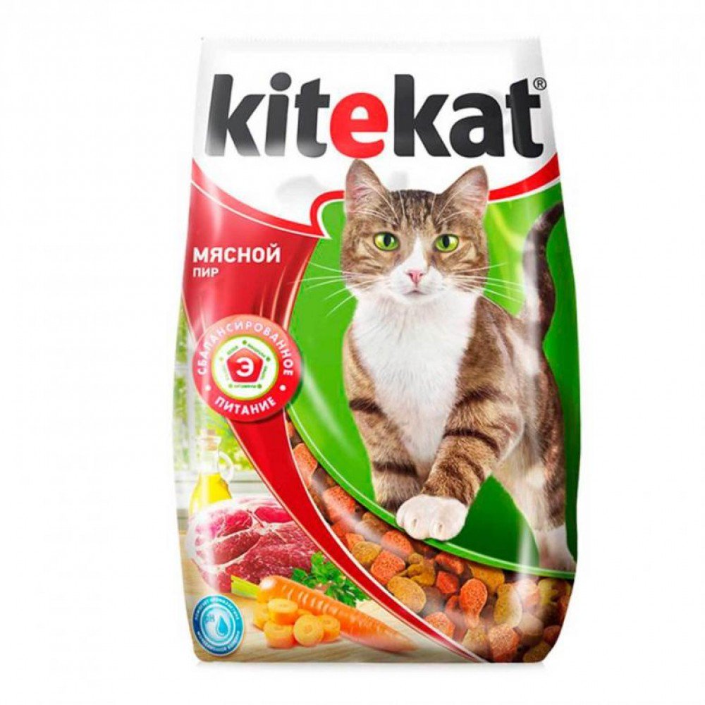 Сухой корм Kitekat Мясной пир 15кг