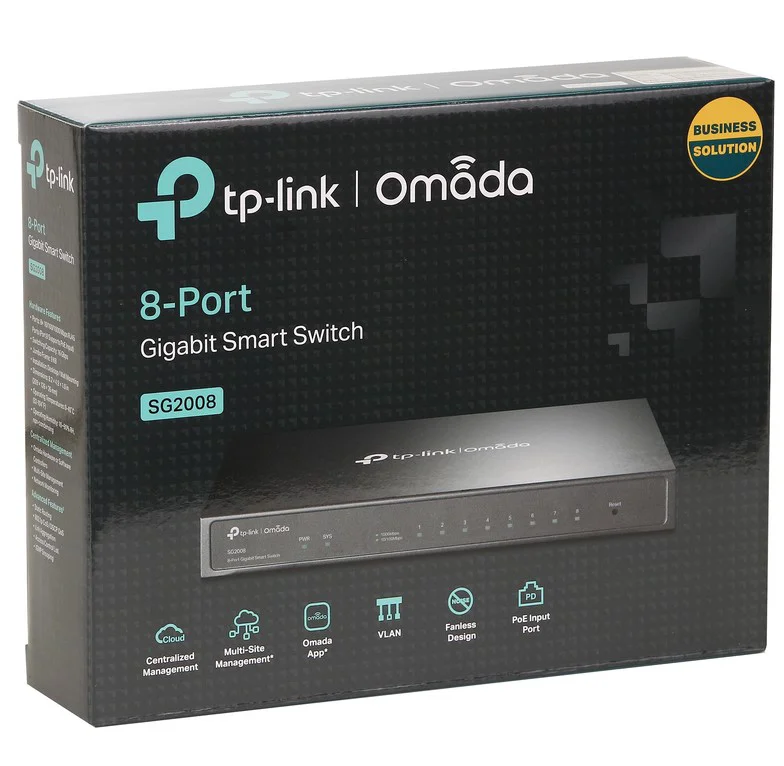 Коммутатор TP-Link SG2008 V4.20 8 port чёрный купить,NaN