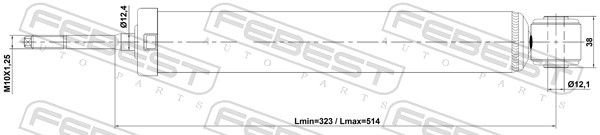 Амортизатор FEBEST Амортизатор 05110005R купить,NaN