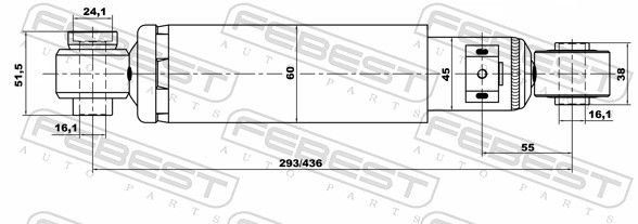 Амортизатор FEBEST Амортизатор 12658283R купить,NaN