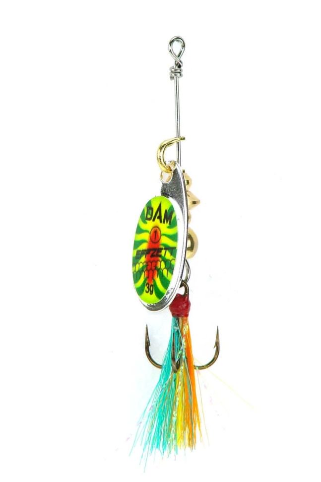 Блесна DAM Effzett Standard Dressed Spinner №2 4гр Fire Shark купить,NaN