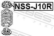FEBEST Опора Амортизатора Подвески NSSJ10R купить,NaN