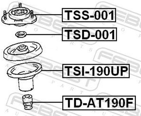 FEBEST опора амортизатора TSS-001