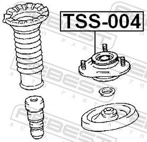 FEBEST опора амортизатора TSS-004