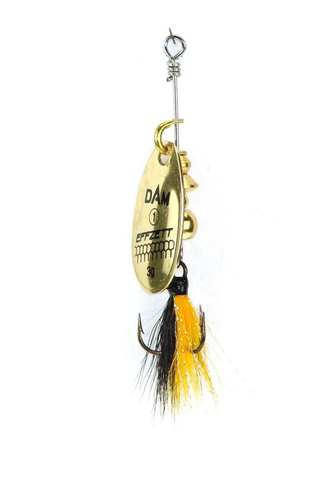 Блесна DAM Effzett Standard Dressed Spinner №1 3гр Gold купить,NaN