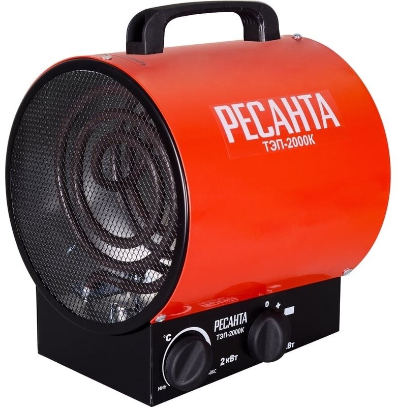 Тепловая электрическая пушка Ресанта ТЭП-2000К, 2 кВт - ForteMarket Тепловая электрическая пушка Ресанта ТЭП-2000К, 2 кВт купить,0