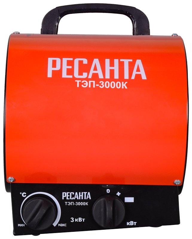 Тепловая электрическая пушка Ресанта ТЭП-3000К, 3 кВт - ForteMarket Тепловая электрическая пушка Ресанта ТЭП-3000К, 3 кВт купить,0