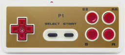 Игровой контроллер Retro Genesis Controller 8 Bit для HD Ultra P1 золотистый