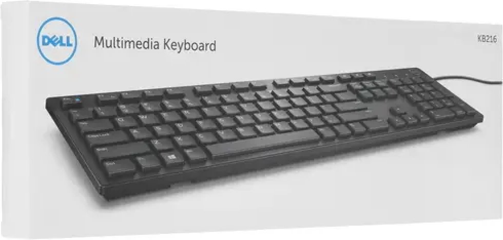 Клавиатура DELL KB216 (580-ADGR) черный купить,NaN