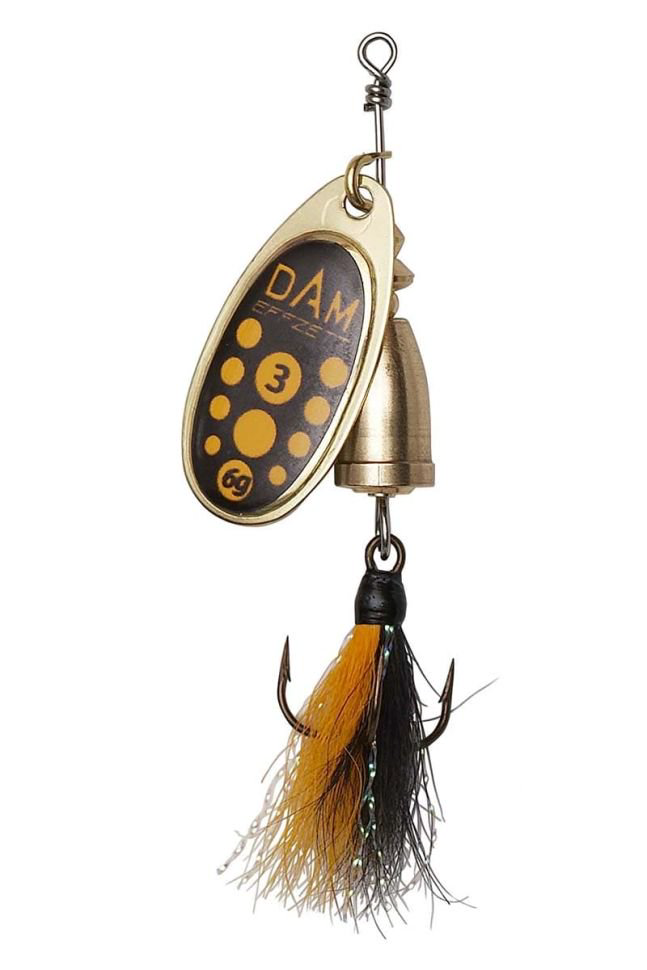 Блесна DAM Effzett Executor Dressed Spinner №3 6гр Blacky купить,NaN