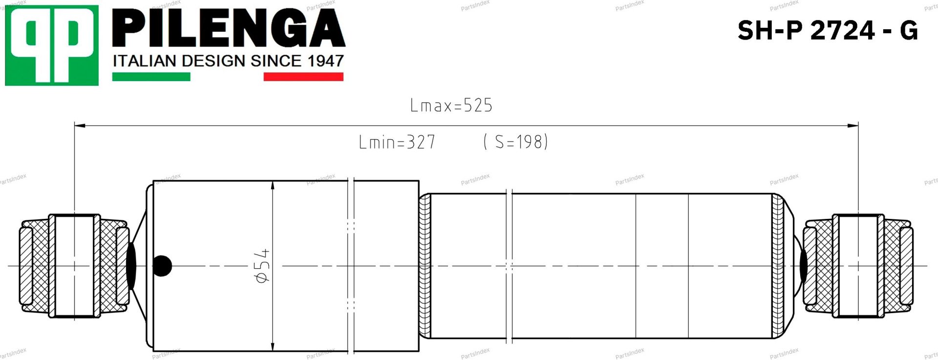 Амортизатор PILENGA Амортизатор Подвески SHP2724G купить,NaN