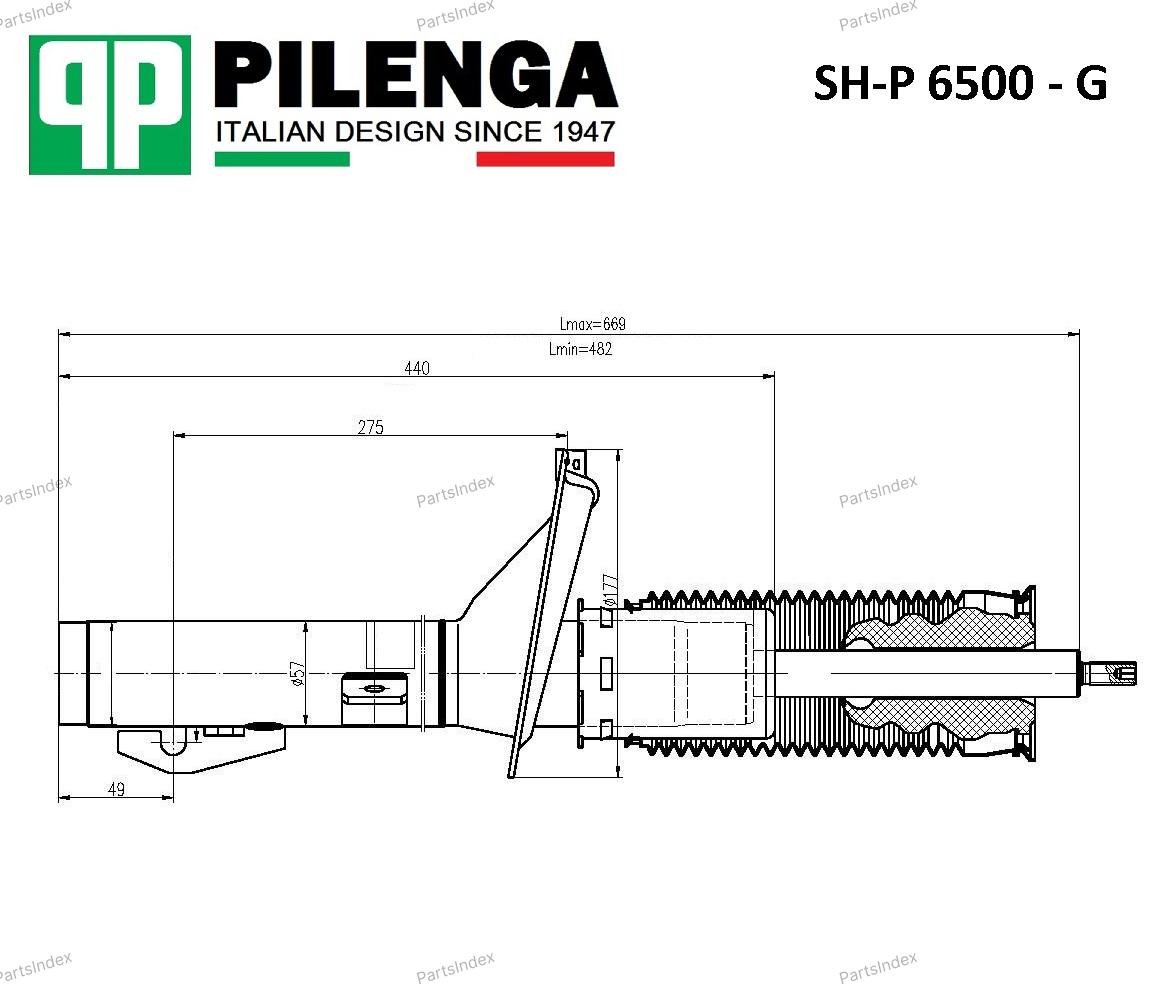 Амортизатор PILENGA Амортизатор Подвески SHP6500G купить,NaN