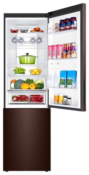 Холодильник Haier C4F740CLBGU1 коричневый купить,509990