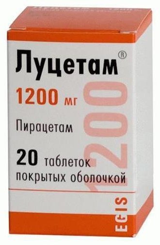 Луцетам таблетки 1200 мг 20 шт