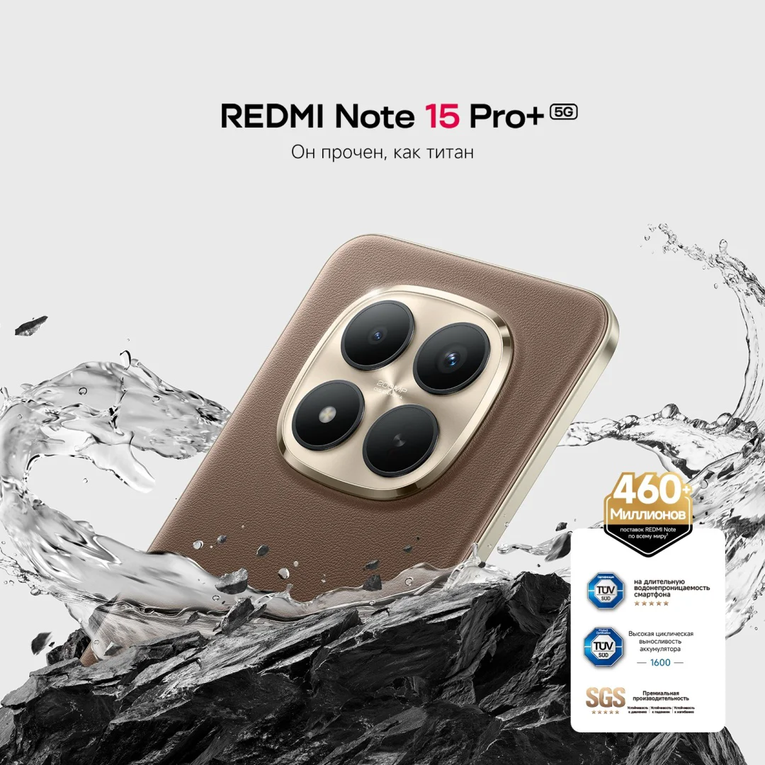 Смартфон Redmi Note 15 Pro+ 5G NFC 8/256GB голубой + подарок купить,349000